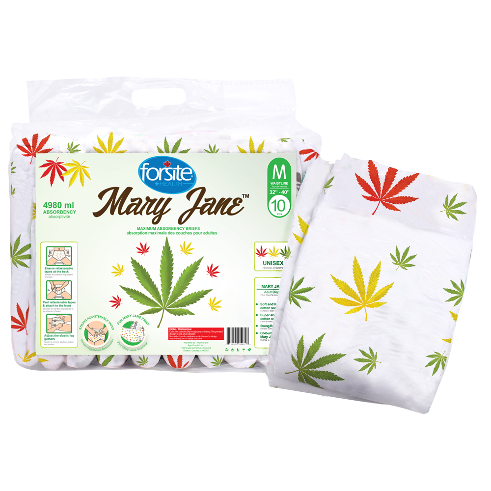 Forsite Mary Jane Printed Adult Diapers