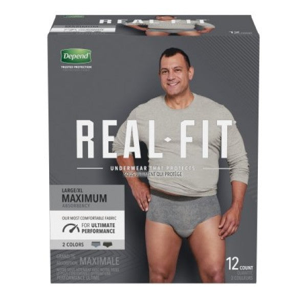Depend Real-Fit for Men 12-Count Underwear