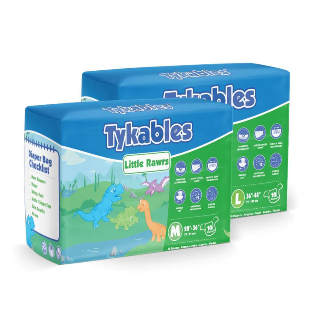 Tykables Little Rawrs Adult Diapers