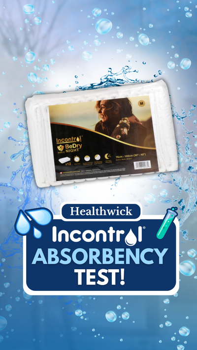 InControl BeDry Briefs Absorbency Test