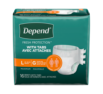 Depend Premium Fresh Protection Briefs