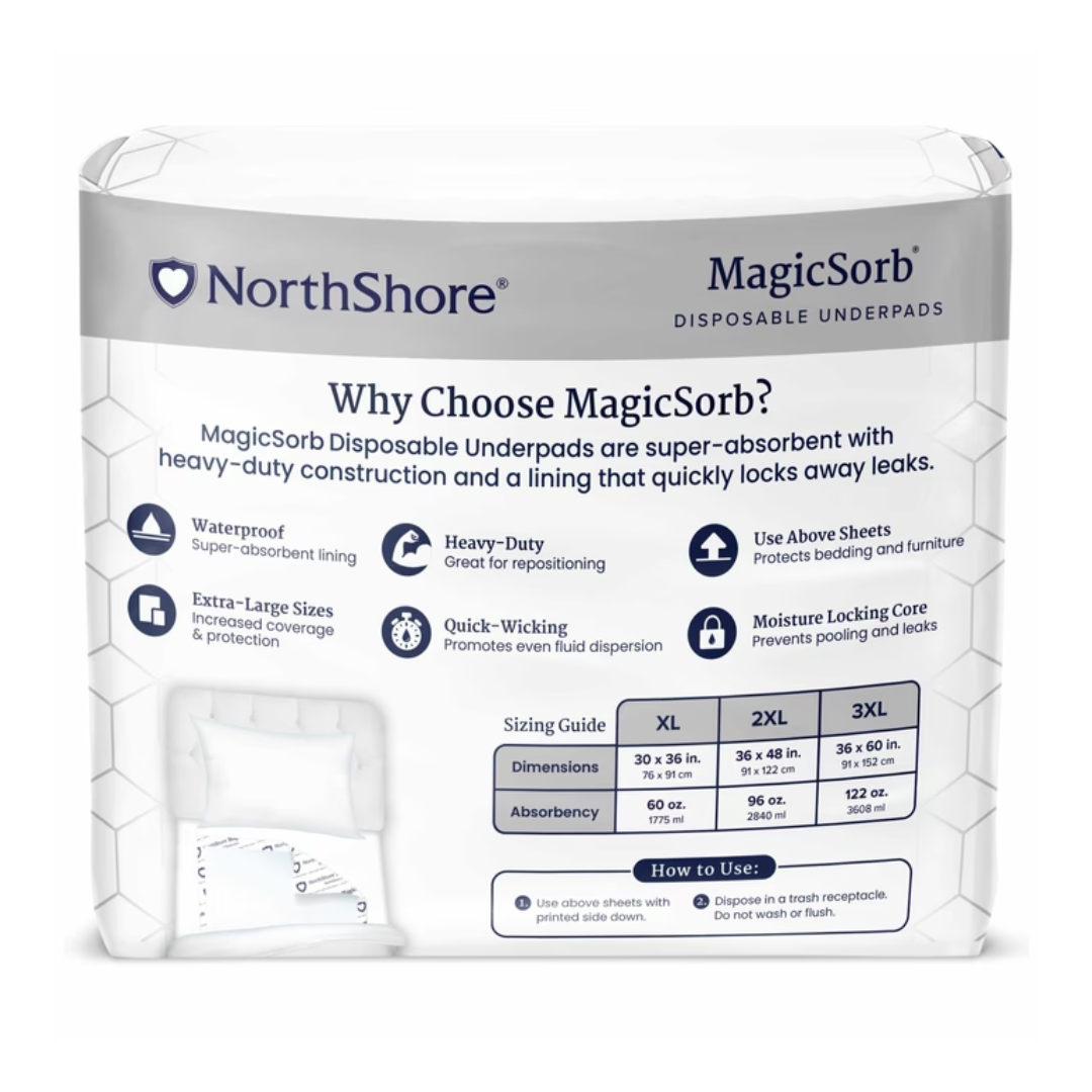 NorthShore MagicSorb Super-Absorbent Underpads