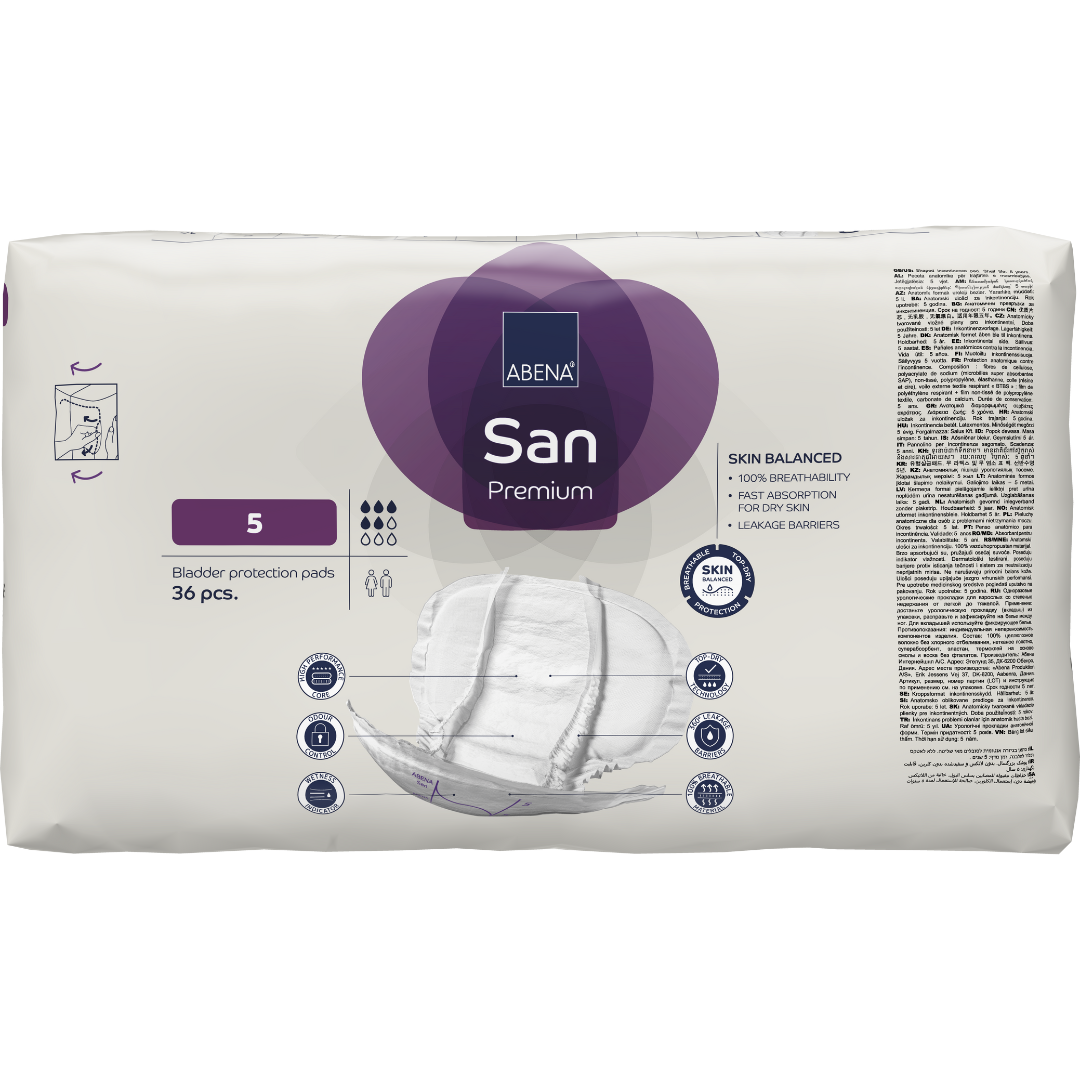 Abena San Premium 5 - Moderate to Heavy Pads