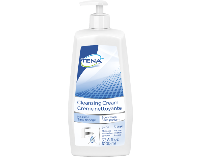 TENA 1000ml Scent Free Cleansing Cream Washcream