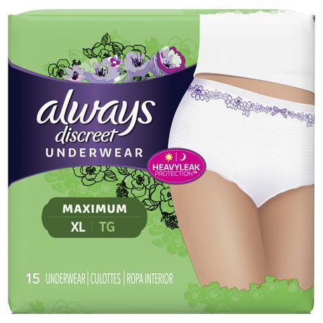 Always Discreet Maximum Classic Cut Underwear XL