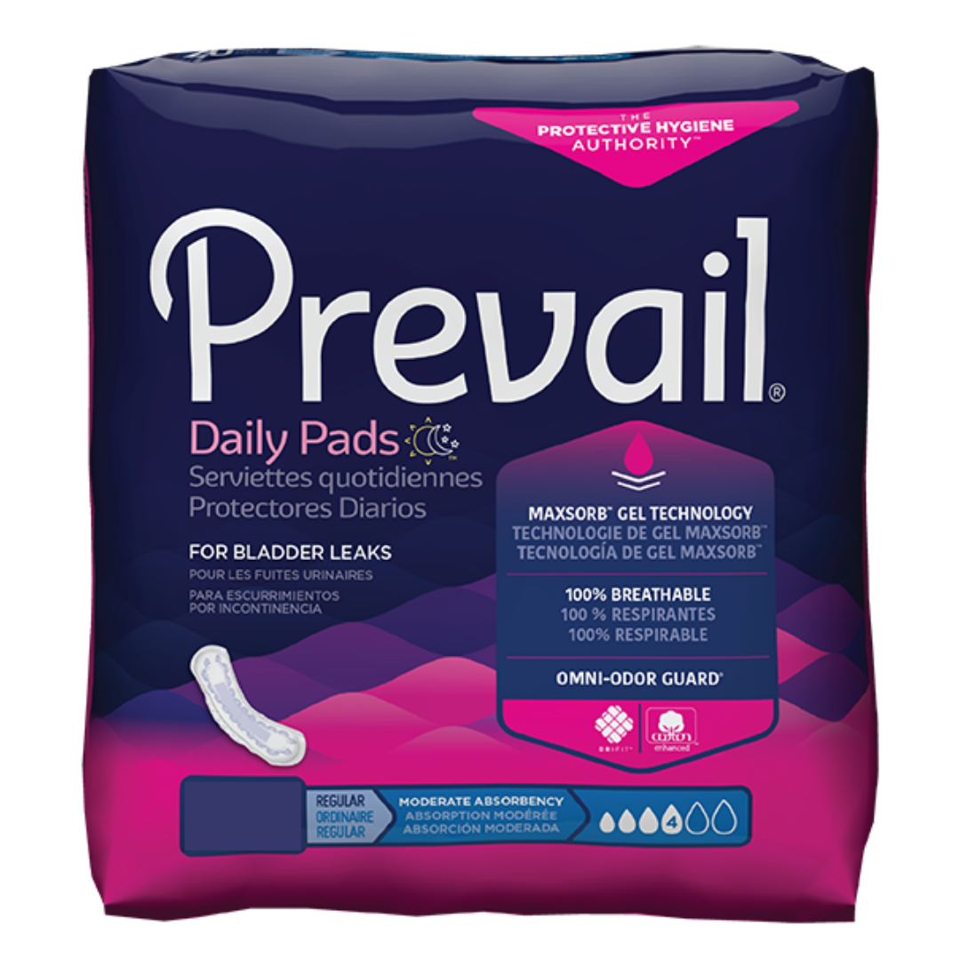 Prevail Moderate Absorbency Bladder Control Pads - Long