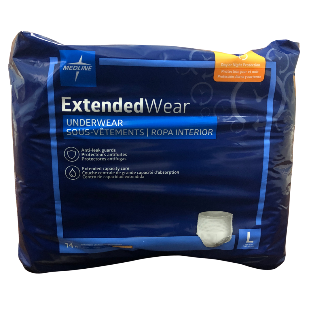 Medline Extended Wear Underwear XL
