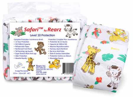 Rearz "Safari" Super Absorbent Adult Diapers